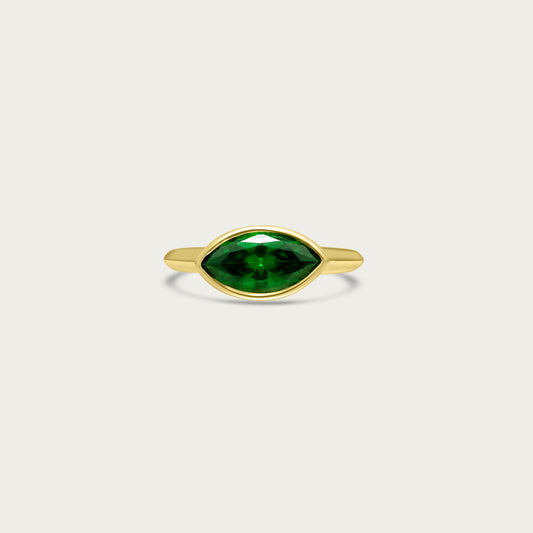 The East West Emerald Marquis Ring