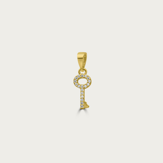The Pave Mini Key Charm