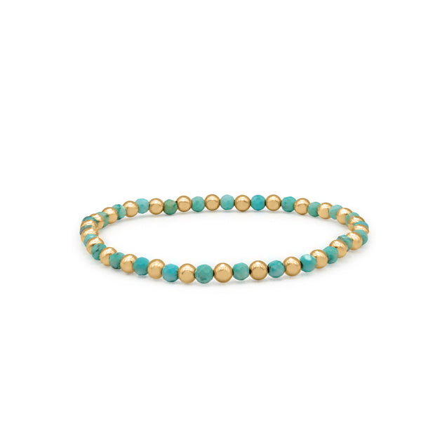 The Minty Turquoise Beaded Armcandy Bracelet