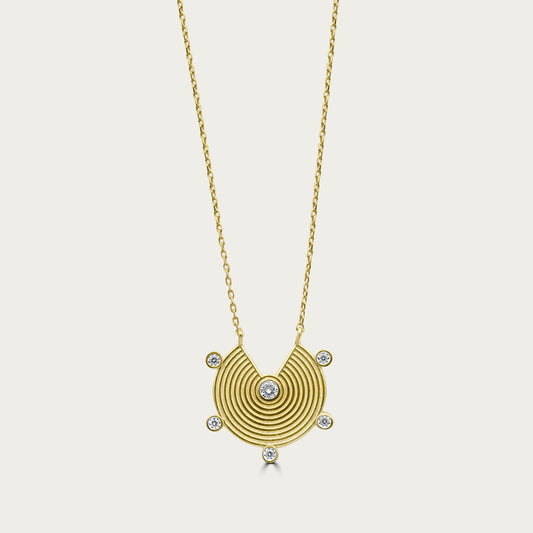 The Abstract Ribbed Medallion