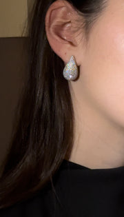 The Full Pave Water Drop Earrings