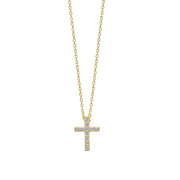 The Pave Cross Necklace