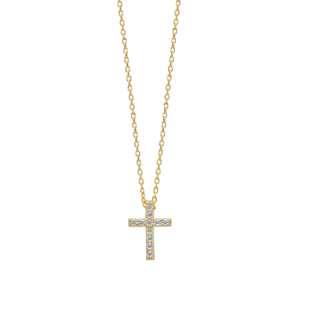 The Pavé Cross Necklace