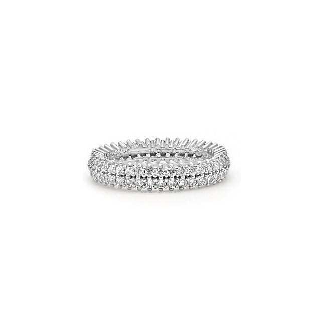 The Double Row Timeless Eternity Ring