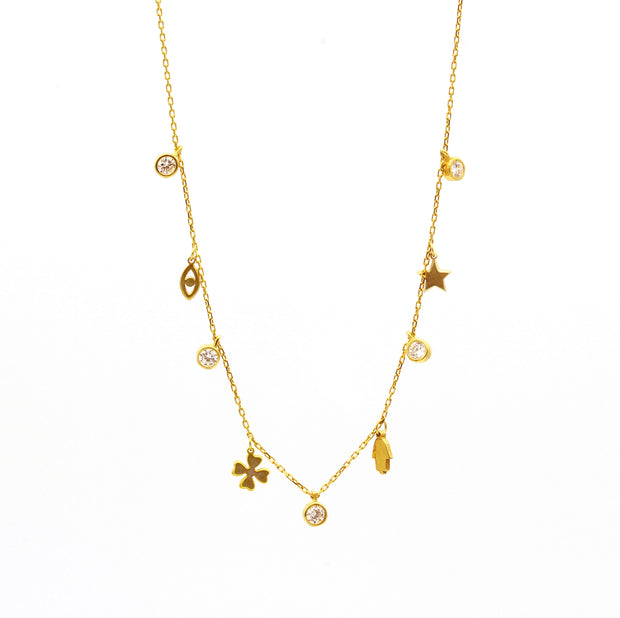 The Multi Good Luck Charm Necklace