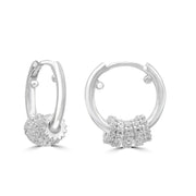 The Mini Charm Hoops