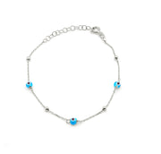 The Mini Bead Evil Eye Bracelet