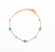 The Mini Bead Evil Eye Bracelet