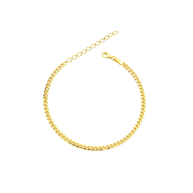 The Slim Cuban Link Anklet