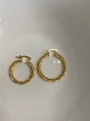 The Classic Twisted  Hoops