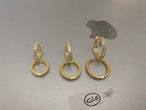 The Daily Glam Baguette Hoops